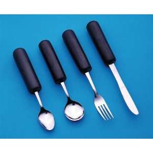  EZ Large Grip Weighted Utensils   Weighted Fork, Knife 