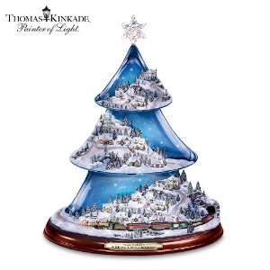 Kinkade Animated Musical Tabletop Tree A Merry Little Christmas Tree 