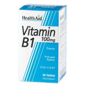 Health Aid Vitamin B1 (Thiamin) 100mg   Prolonged Release 90 Tablets 