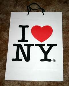 Official I HEART LOVE NY NEW YORK Shopping Bag NEW  