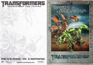 Transformers Revenge of the Fallen Poster Skids Mudflap  