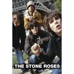 The Stone Roses   Music Poster (The Guys / Eiffel Tower) (Size 24 x 