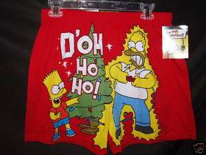 New SMALL BOXERS HOMER SIMPSONS Christmas mens 28 30  