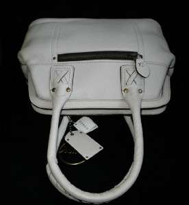 COACH THOMPSON IVORY LEATHER LEGACY TOP HANDLE TOTE BAG  
