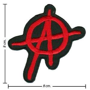  3pcs Punk Anarchy Music Band Logo V Embroidered Iron on 