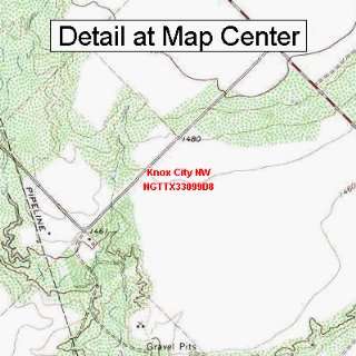  USGS Topographic Quadrangle Map   Knox City NW, Texas 