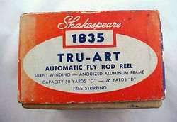 SHAKESPEARE AUTOMATIC FLY FISHING REEL #1835 in BOX  