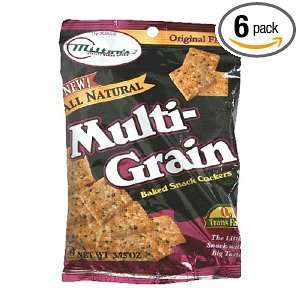 Miltons Crackers Multi Grain Bite Size Bag, 3.75 Ounce Bags (Pack of 