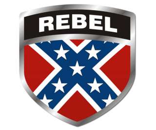 Rebel SHIELD Flag Sticker South Confederate Civil War Vinyl Decal FS 