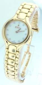 Ladies Ebel Beluga Mini 18K Gold Mother of Pearl Diamond Watch  