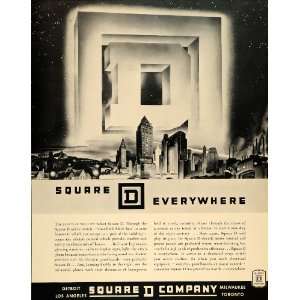  1936 Ad Square D Company Milwaukee Electric Motor 