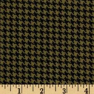   Houndstooth Forest/Black Fabric By The Yard Arts, Crafts & Sewing