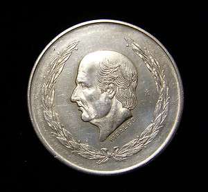 Mexico 1951 5 Pesos Coin .720 Silver BU Miguel Hidalgo  