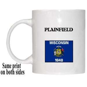    US State Flag   PLAINFIELD, Wisconsin (WI) Mug 