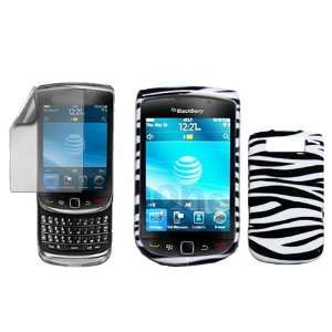  iNcido Brand BlackBerry Torch 9800 Combo Black/White Zebra 