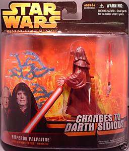 Star Wars ROTS Deluxe Emperor Palpatine Action Figure  