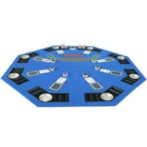 Fold Blue Table Top Blackjack Texas Holdem Poker 48  