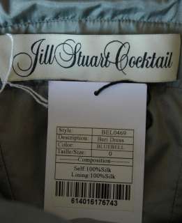 JILL STUART COCKTAIL *SILK*Strapless BERI Dress 0 NEW  