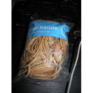   PACK RUBBER BANDS 4OZ ASSORTED SIZES BEIGE COLOR