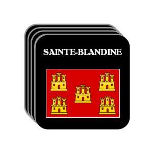 Poitou Charentes   SAINTE BLANDINE Set of 4 Mini Mousepad Coasters