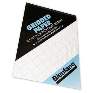   Gridded Paper 11 in. x 17 in. pad of 50 10 x 10 grid
