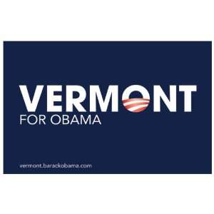  Barack Obama   (Vermont for Obama) Campaign Poster   36 x 