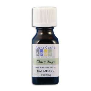 Aura Cacia Clary Sage Essential Oil  Grocery & Gourmet 