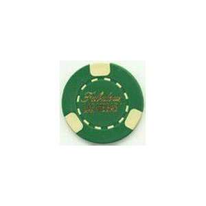  Fabulous Las Vegas Poker Chips, Green, Clay, 8.5 Grams 