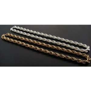  Twisted Rope Chain / GOLD Case Pack 3 