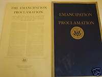 Vintage 1971 Reprint Emancipation Proclamation Archives  
