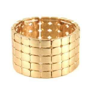 Golden Tone Elastic Bracelet