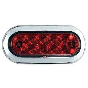  6 LED Red Flange Light Truck Trailer Stop Tail Turn Automotive