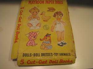 Vintage Cut Out Paper Dolls Books 1944 by Samuel Lowe  