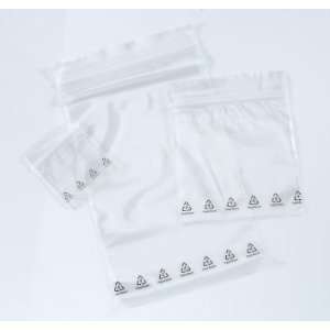  2 x 3, White Block 2 Mil Reclosable Bags with Recycle Logo 