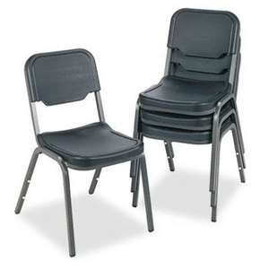 Iceberg ICE 64011 Chairs Black Resin 4/Carton Stackable  