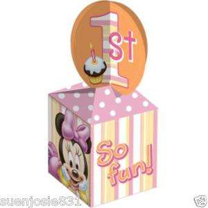 Minnie Mouse 1st Birthday Treat Boxes Party Supplies 4  