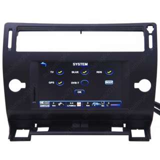   tft lcd special car navigation dvd system for citroen c4 model year