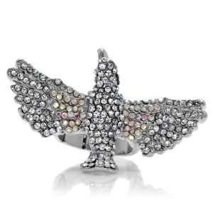Hunger Games Jewelry Tiki the Mocking Jay Bird Ring   Silver