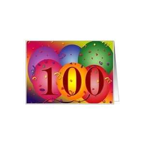  100 Birthday Balloons Card Toys & Games