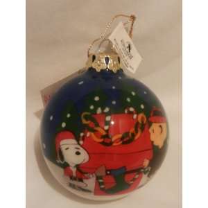  Peanuts Snoopy Charlie Brown Hand Painted Ornament by Kurt 