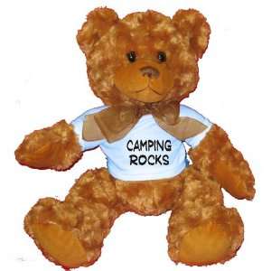  Camping Rocks Plush Teddy Bear with BLUE T Shirt Toys 