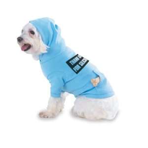 THANK GOD FOR SILICONE Hooded (Hoody) T Shirt with pocket for your Dog 