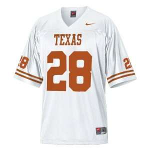 com Texas Longhorns Football Jersey Nike White #28 Replica Football 