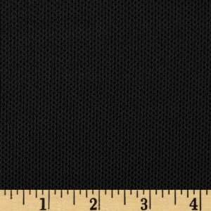  68 Wide Polyester Pique Knit Black Fabric By The Yard 
