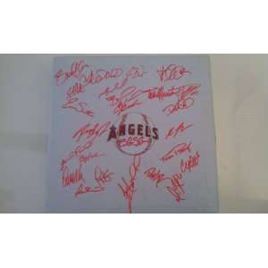 Angels of Anaheim Team Signed Base *Baseball bag autographed by Bobby 