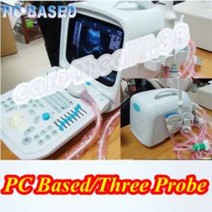 Digital PC Portable Ultrasound Scanner/Machine 3 Probes  