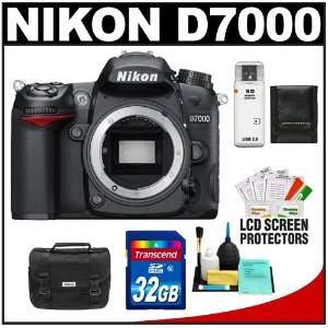  Nikon D7000 Digital SLR Camera Body with 32GB Card + Case 
