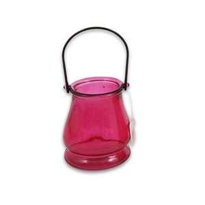  Purple Glass Tealight Candle Holder