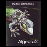 Algebra 2 Student Companion (ISBN10 0133688933; ISBN13 9780133688931 