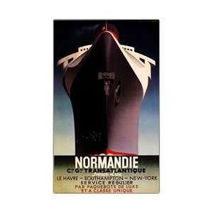  New Trademark Normandie By Adolphe Cassandre Framed 28x47 